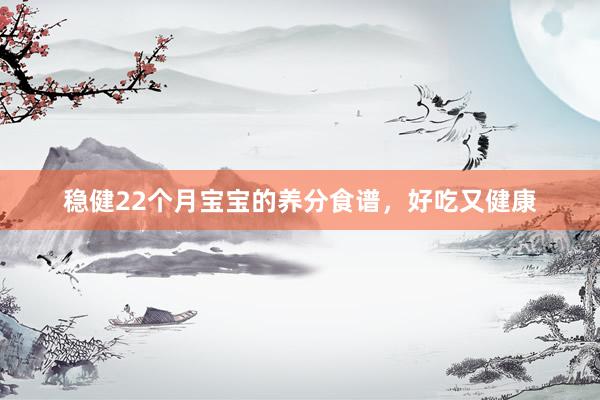 稳健22个月宝宝的养分食谱，好吃又健康